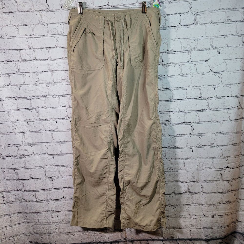 The North‎ Face Women's Adjustable Tan/Khaki Hiking Bootcut Pants Size 8